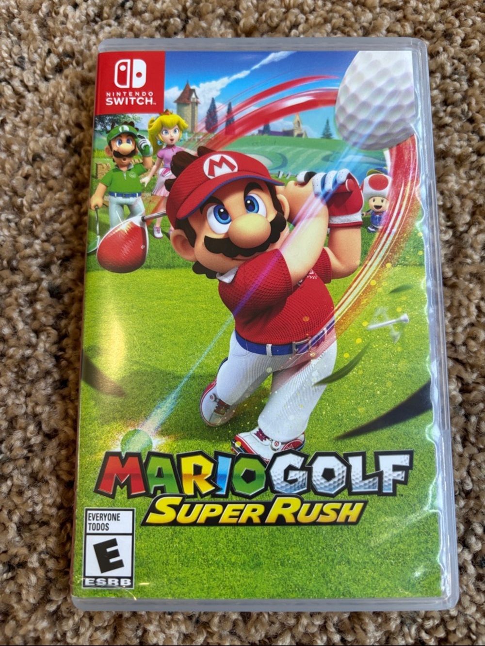 Nintendo Switch Mario Golf: Super Rush Physical game and case